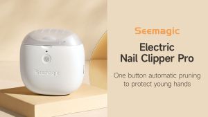 Seemagic Electric Nail Clipper Pro พร้อมอุปกรณ์เสริม Light Nail Chip Storage Safety Fingernail Trimmer สำหรับทารกเด็กผู้สูงอายุและผู้ใหญ่
