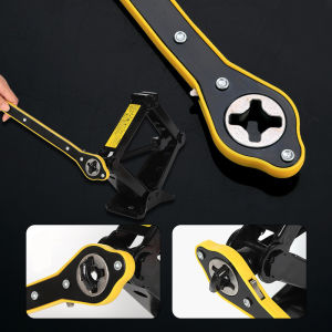 SEAMETAL Car Jack Kit Tire Wrench Tool Universal Car Emergency Kit Labor-Saving Heavy Duty Material Jack Wrench for Car SUV Accessory