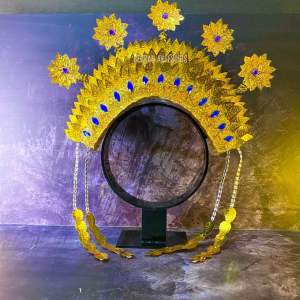 HEMAT!! Sunting Mahkota Permata Biru / Mahkota Adat Tari / Aksesoris Mahkota Tercantik