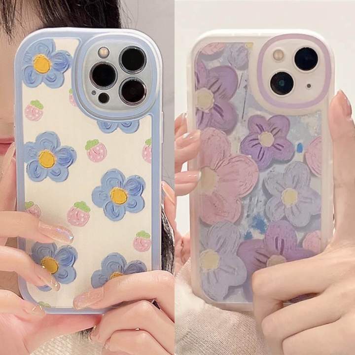 3D DAISY FLOWER CASE IPHONE 14 PRO MAX 13 12 11 XS MAX XR X PLUS