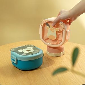 Hogokids Kids Lunch Box / Bento Box Microwave heated with scissors and spoon