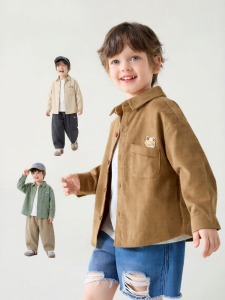 DUDUJIA | Cotton Boys Shirt Corduroy