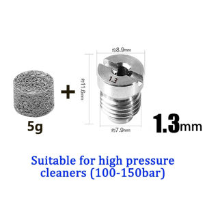 Precision Foam Cannon Orifice Nozzle Universal 0.9~1.4 mm Thread Nozzle and Mesh Filter for Snow Foam Lance Car Wash 3000 PSI
