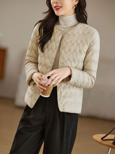 JUYU | 90% Goose Down Thin Lightweight Warm Womens Short Jacket