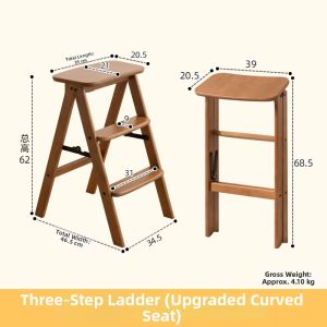 MEIZHULIJIA | Multipurpose Portable Folding Ladder Stool