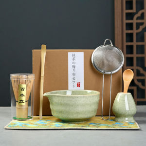 Japanese Chinese Teaware Set for Matcha Tea Ceremony Whisk and Bowl Complete