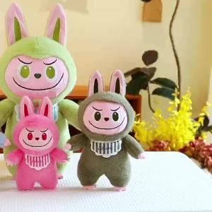 New Labubu Plush Toy 28cm-60cm Cute Dress-Up Bunny Doll Claw Machine Girl Birthday Gift Holiday Gift