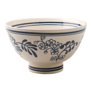 SHELI | Bát Sứ Xanh Trắng Vintage Lớn