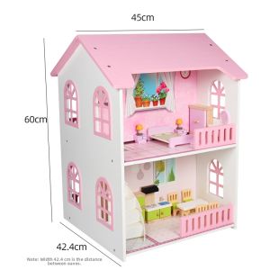 Topbright | Wooden Princess Dollhouse Villa