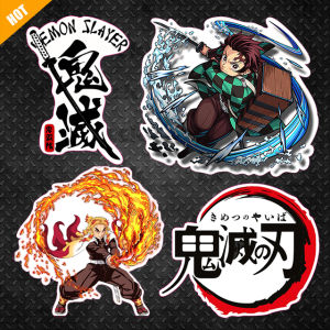 Magnetic Sticker Ghost Slayer Chara Laptop Computer Electric Car Battery Reflective Adhesive Paper Fridge Magnet