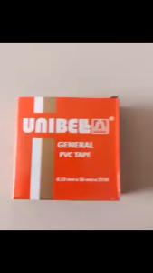 Klik-Beli Isolasi Listrik Unibell 16mm x 20 Meter Selotip PVC Tape Hitam Lakban Kabel Elektrikal Unibel Tahan Panas
