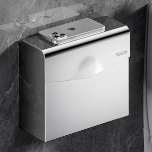 Giá Đựng Giấy Vệ Sinh Treo Tường Chống Nước Không Cần Khoan