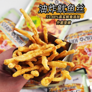 Beer Is Easy to Match Crispy outside and Tender inside NewAir Fudi Fried Shredded Squid 30G Bags of Crispy Shredded Squid Antipasuto Snacks