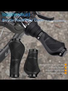 SHIZIWAGNRI MTB Bicycle Grips Rubber Anti-Slip Mountain Bike Shockproof Handlebar Cover Lock On Ergonomic 130mm Cycling Handle