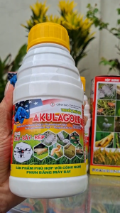(Chai tròn 450ml) Akulagold 260EW: trừ s.âu đ.ục thân muỗi hành r.ầy phấn trắng lúa b.ọ trĩ gây hại lúa