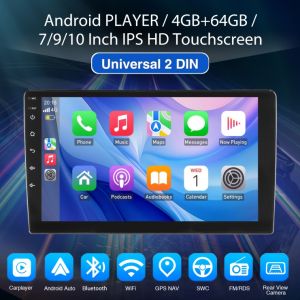 ESSGOO เครื่องเล่น MP5หน้าจอ4 + 64GBแอนดรอยด์อัตโนมัติ AHD 7 "/9"/10 "IPS เครื่องเล่นมัลติมีเดีย2 Din เครื่องเล่นมิเรอร์ลิงก์รองรับวิทยุติดรถยนต์ WiFi GPS 26UI