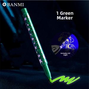 Colorful Glowing Pen Fluorescent Marking Pen DIY Graffiti Painting Creative Luminous Flashing Pen Glow-in-the-dark Highlighter