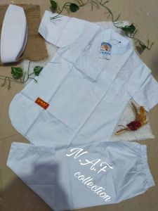 Koko anak putih N.A.F//baju koko anak muslim//KOKO ANAK TERLARIS//koko anak termurah//koko manasik