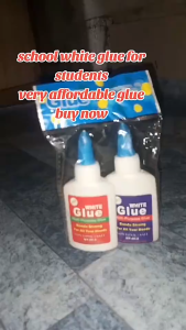 【Free Shipping】36PCS Student Glue 2in1 White Glue 40g Clear Liquid Glue High Viscosity Student Hand Work DIY Portable School Supplies Office Supplies Stationary High Quality