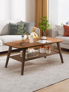 Coffee Table Minimalist Living Room Small Apartment Scandinavian Modern Chinese Tea Table Tea Table Bamboo Solid Wood Small Coffee Table Economical