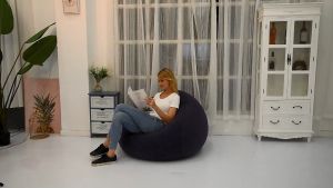 【PH STOCK】【COD】Living Room Bedroom Home Decoration Comfortable Washable Ultra Soft Bean Bag Chair Inflatable Chair - Lazada