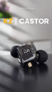 KZ Castor In-Ear Headphones: Dual Dynamic 2DD 10mm+8mm HIFI Headset Microphone