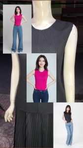 Áo nữ sát nách thun dập nhún co dãn thoải mái