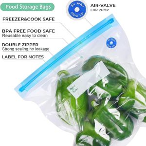 Sous Vide Bags Reusable BPA Free Vacuum Sealer Bags Vacuum Food Storage Bags for Cooking/Food Storage/Microwave Heating