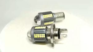 1pcs H4 ba20d LED Moto H6 LED Đèn Pha Xe Máy CSP ống kính trắng vàng Hi lo đèn phụ kiện xe tay ga DC 12-80V