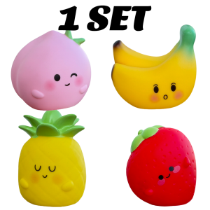 Bandai | LED Night Light Strawberry Banana Peach Cute Fruit Silicone Bedroom Atmosphere Lamp Soft Glow Desk Lamp Christmas Birthday Gift
