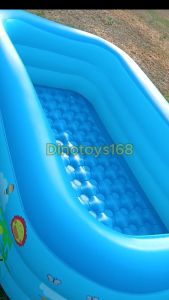 Ollykids Kolam Renang 5405 3 Ring Anak Dasar Gelembung Playground 210x135x56cm Peralatan Bayi Mainan Anak Pelampung Anak Bayi