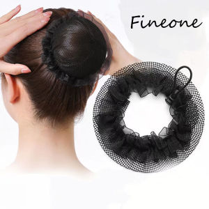 Bun Cover Snood Women Hair Net Ballet Dance Skating Crochet Rhinestone Styling Headwear Accessories