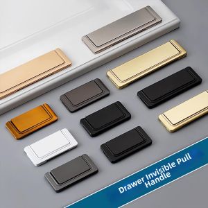 Sleek Invisible Cabinet Drawer Handles