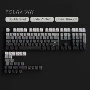 OEM Profile Gradient Keycaps ISO Enter Side Printed PBT Double Shot Keycap For Cherry MX Switch Mechanical Keyboard Key Caps DIY