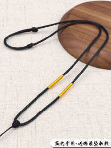 Golden Buddha ยี่ห้อจี้หยกแขวนสําหรับบุรุษและสตรีสร้อยคอสีดําและสีแดงสําหรับจี้หยก Emerald แขวน