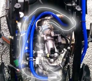 SELANG HAWA MESIN DARI SILINDER HEAD KOP KE BOX FILTER VARIO PCX ADV NMAX AEROX SAMCO