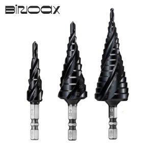 M35 TiAlN Coated Step Drill Bit for Stainless Steel Hard Metal HSS-Co 3 Flutes Woodworking Drill