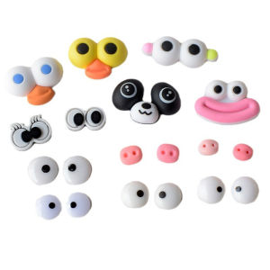 Hole Shoes Accessories Mens and Womens Shoe Ornament Shoe Buckle Sausage Mouth Eyes Cute DIY Decorative Buckle Kids New Crocs