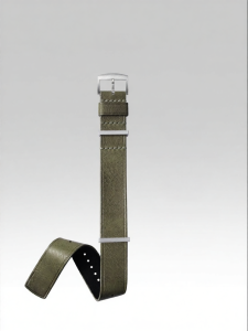 JEAYOU | Mens NATO Style Leather Watch Strap