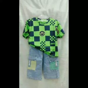 (LOLI-JKT) BOY-89 STELAN ANAK COWOK MODEL CHESS HIJAU SIZE 90-150