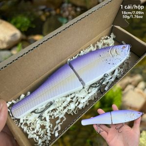 1PC 360 Độ Tự Nhiên Swimbait 18Cm 50G Chậm Chìm Cứng Mồi Dụ Cá Kẻ Săn Mồi Cho Nước Ngọt & Nước Mặn Câu Cá Bass
