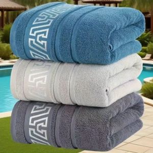 Extra Large Bath Towel-Quick-Dry Thick Bath Sheet - Plush Softness for Adults Spa Gym Home - Elegant Bathroom Decor