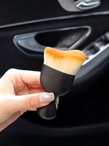 Car Curved Detail Brush Cleaning Soft Brush Car Crevice Dusting Brush Car Interior Cleaning Tools 汽车内饰清洗工具空调出风口清洁刷