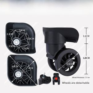 Kangaroo Luggage Universal Wheel Spinner Suitcase Quiet Wear-Resistant Password Box Wheel Parts Leather Suitcase Replacement