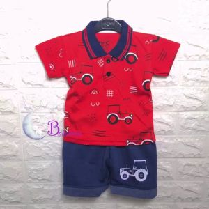 BOBOBAM BAJU BAYI LAKI LAKI SETELAN ANAK COWO LUCU STELAN COWOK 6 12 BULAN KEREN TRENDY KEKINIAN WANGKI BAJU KERAH MOBIL