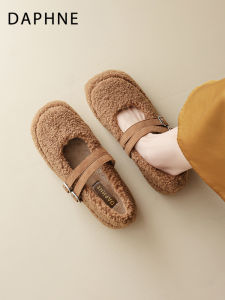Daphne | Warming Fleece Lined Vintage Flat Mary Jane Shoes