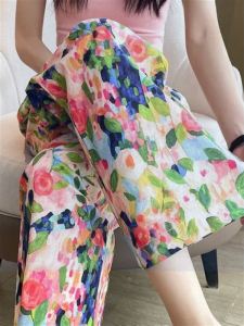 Breathable Cotton Ladies Summer Beach Pants 9/10-Length