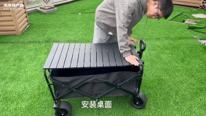 Camping trolley cart With Storage Basket Folding Wagon Tool truck Multifunctional