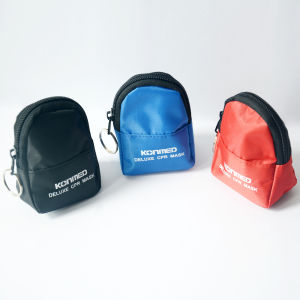 CPR First Aid Training Small Bags CPR Keychain First Aid Masks with Gloves and Wipe 5 Packs