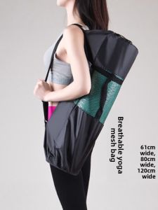 Large Capacity Oxford Cloth Yoga Mat Storage Bag Waterproof Mesh Pocket Long Fitness Back Bag Cover for Men And Women